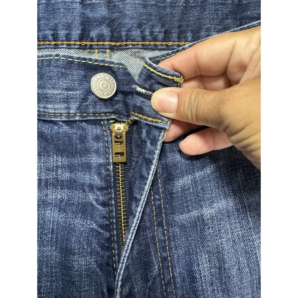 Levis 514 Jeans Men 38x34 Blue Straight Leg Mid Rise Preppy